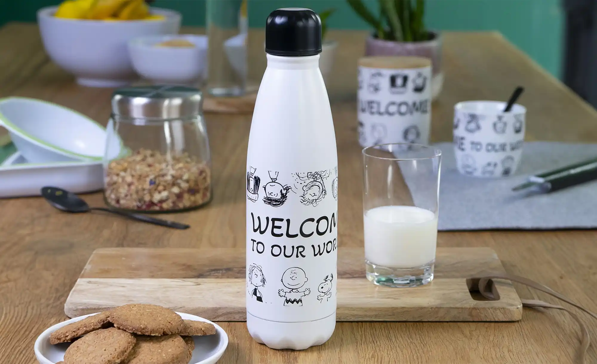 Isolierflasche Peanuts