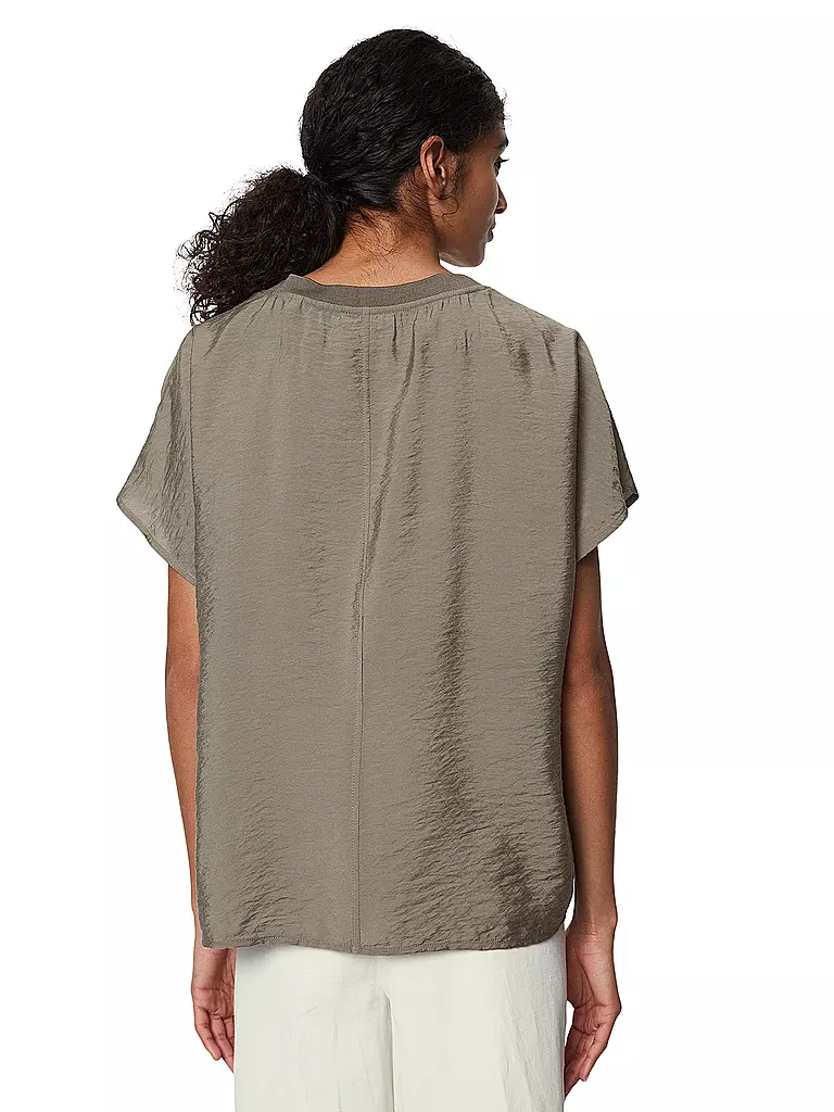 MARC O'POLO Blusenshirt hellbraun