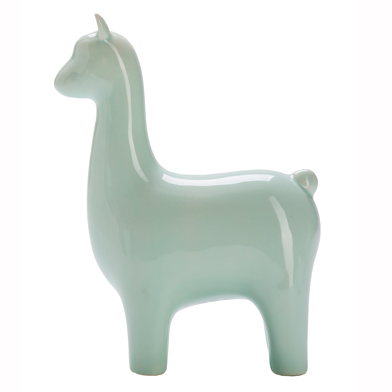 Dekofigur LAMA - minze - 12,5 cm