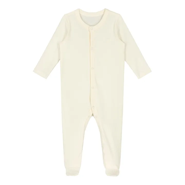 Gray Label Pyjama Basique Coton Bio | Blanc cassé