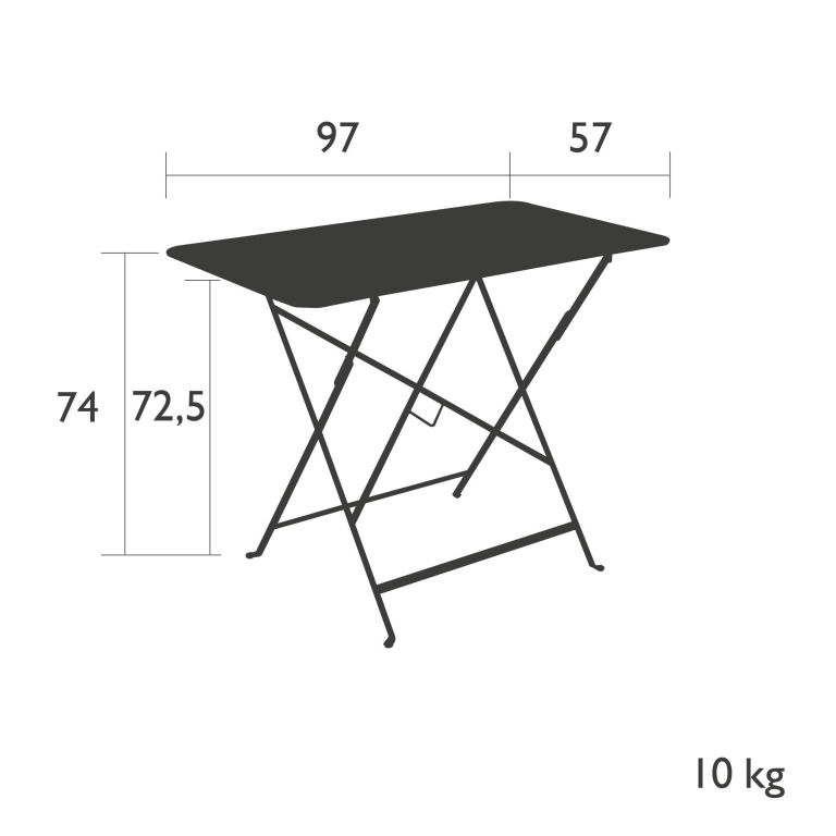 Fermob Bistro tuintafel 97x57 Cedar Green