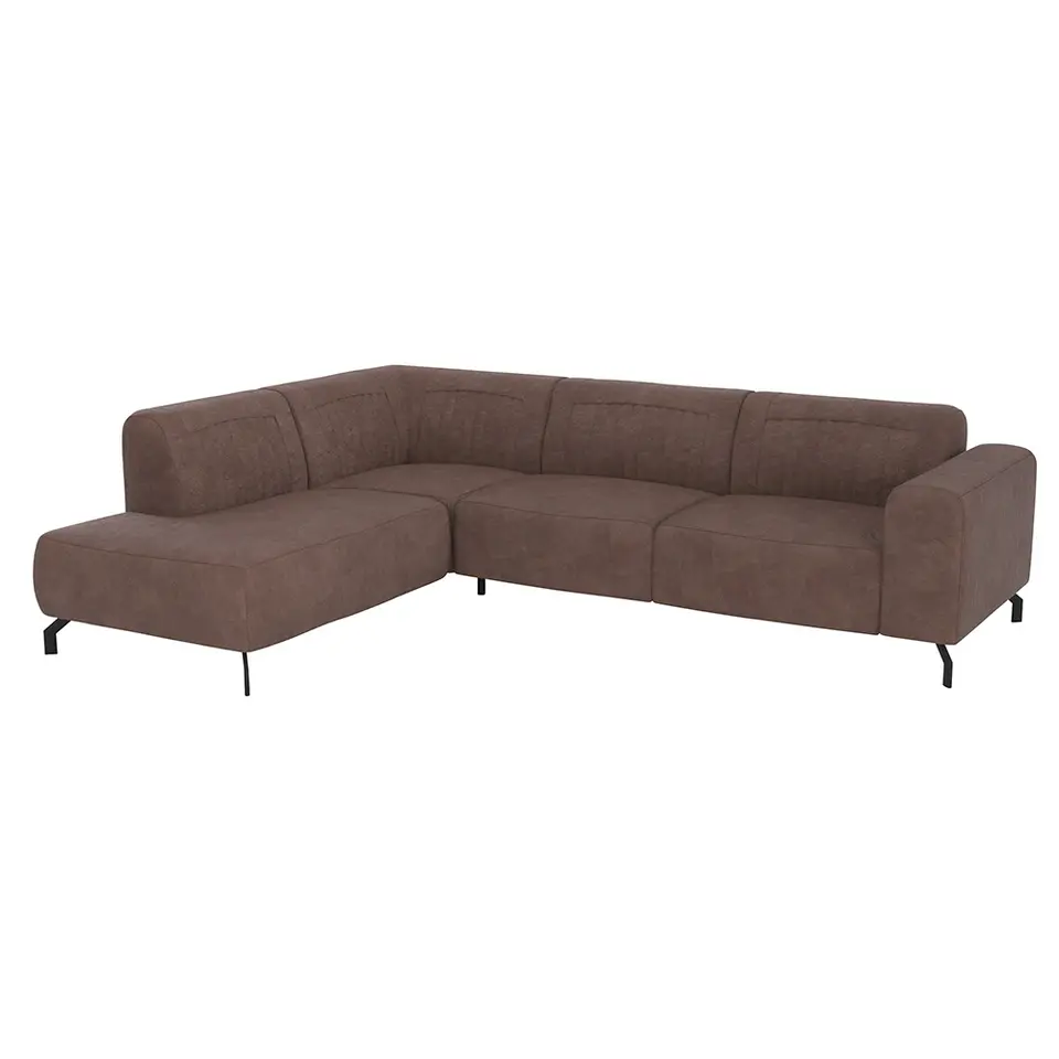 Hoekbank Otis links - koffie - bruin