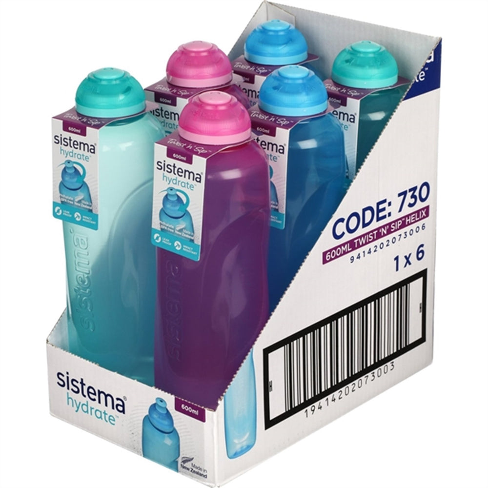 Køb Sistema Twist 'n' Sip Helix Drikkedunk 600 ml Teal