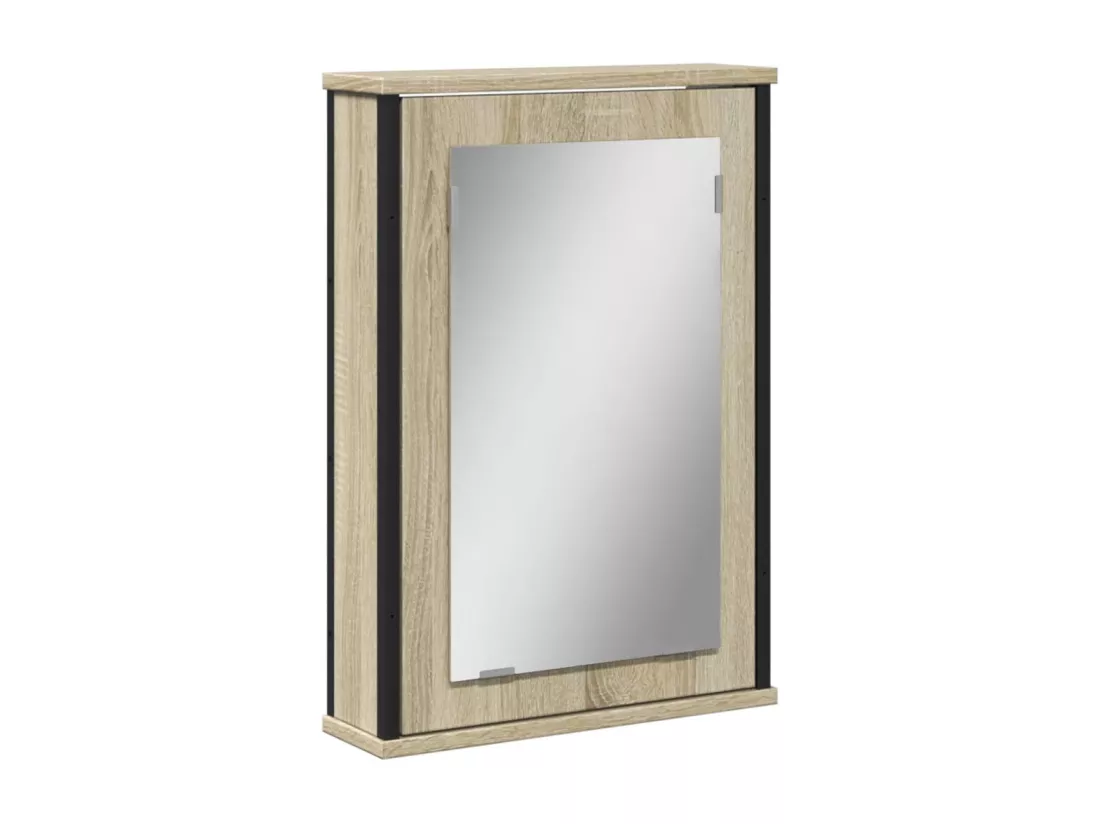 Prolenta Premium - Armoire à miroir de salle de bain chêne sonoma bois ingénierie