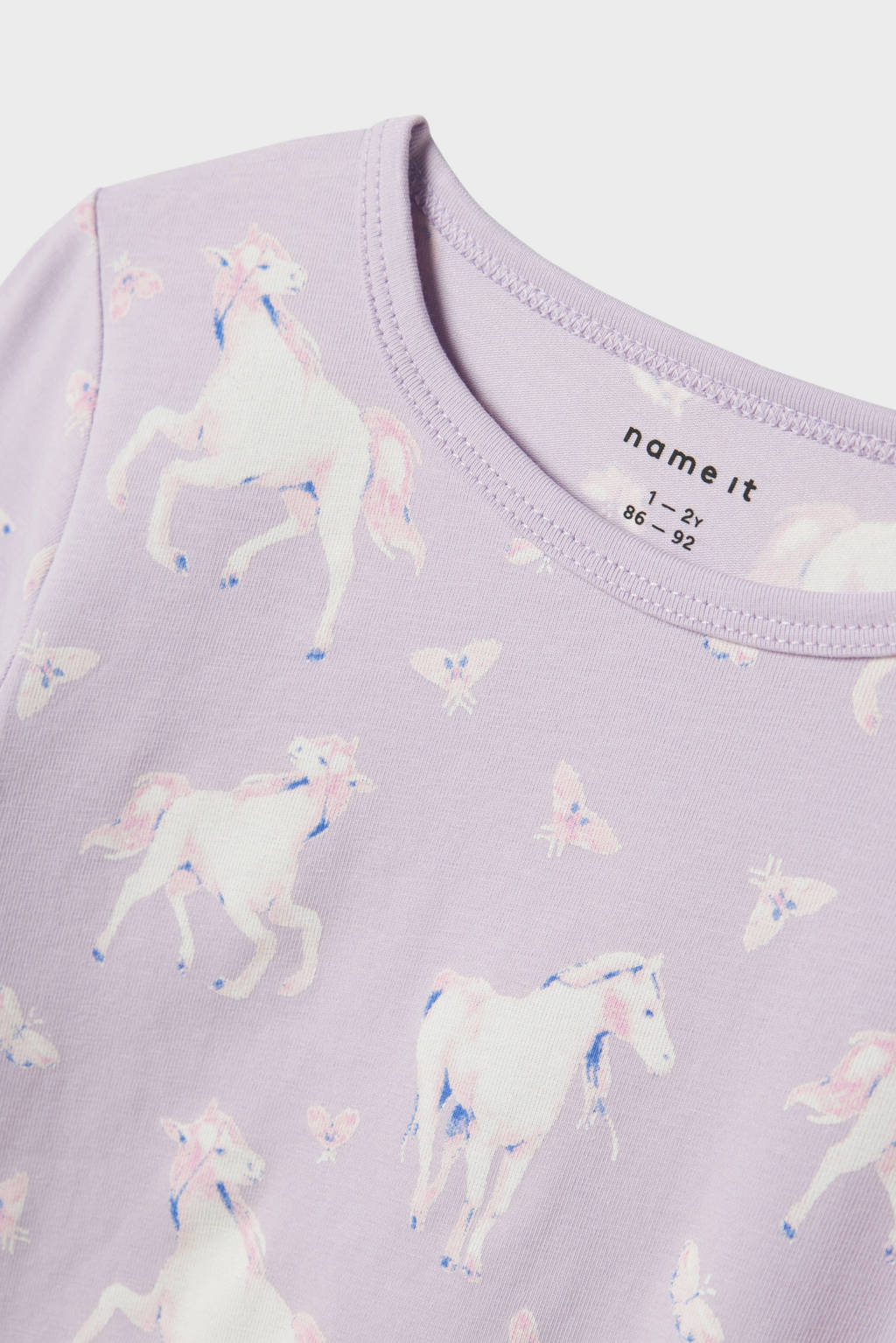 NAME IT pyjama NMFNIGHTSET HORSE lila/wit