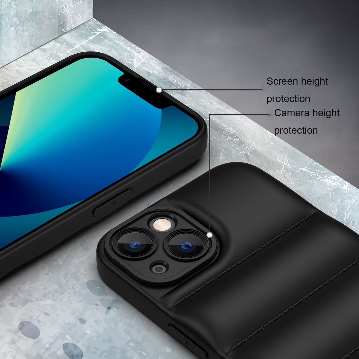 Schutz Handy Hülle für Apple iPhone 15 Plus Case Cover Airbag Bumper Etui Schale