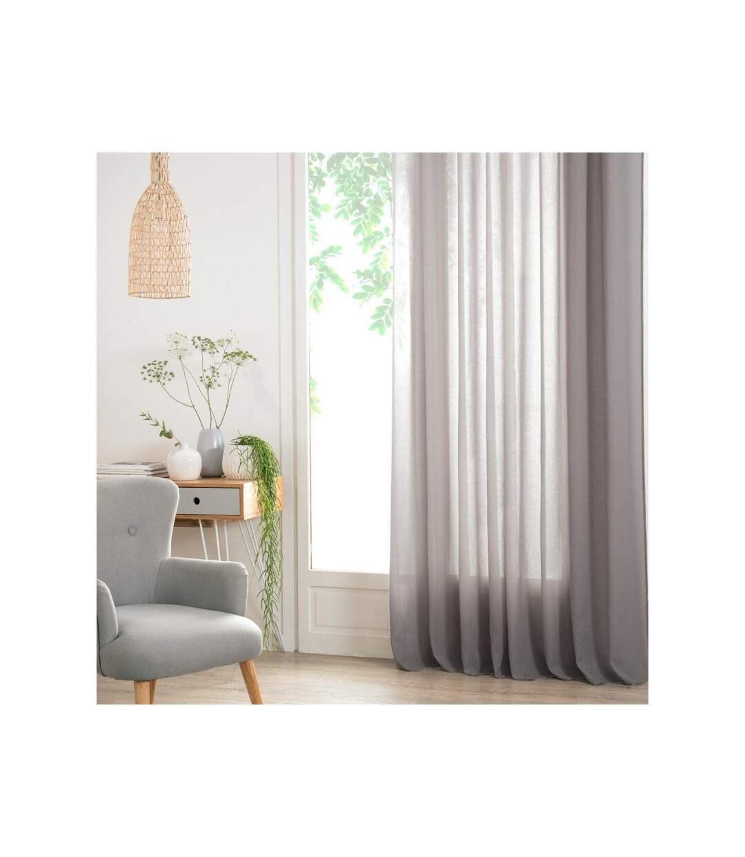 Rideau Voilage Ana 140x240cm Gris