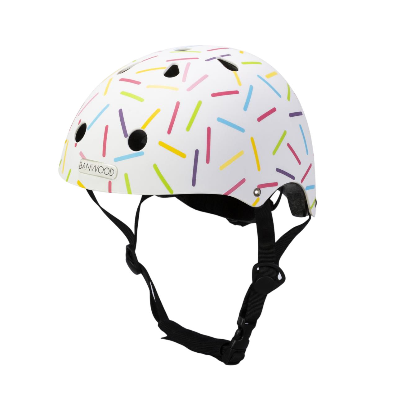 Banwood Kinderhelm Classic Print MAREST-WHITE