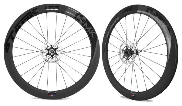 PAIRE DE ROUE DE ROUTE MAKADAMM STARK U56 DISC PREMIUM À PNEUS - 1596GR LA PAIRE