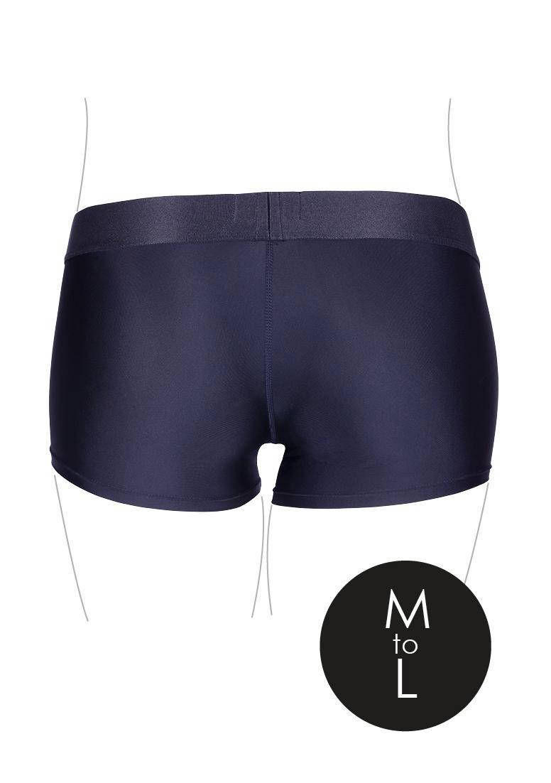 Ouch! Strap-on Boxer met vibrerende bullet  - maat M/L - zwart