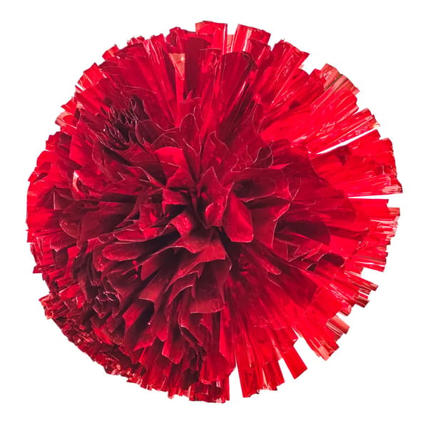 INF Cheerleading Pom Poms, Store 32cm Dobbelthodede Metalliske Jubelpoms
