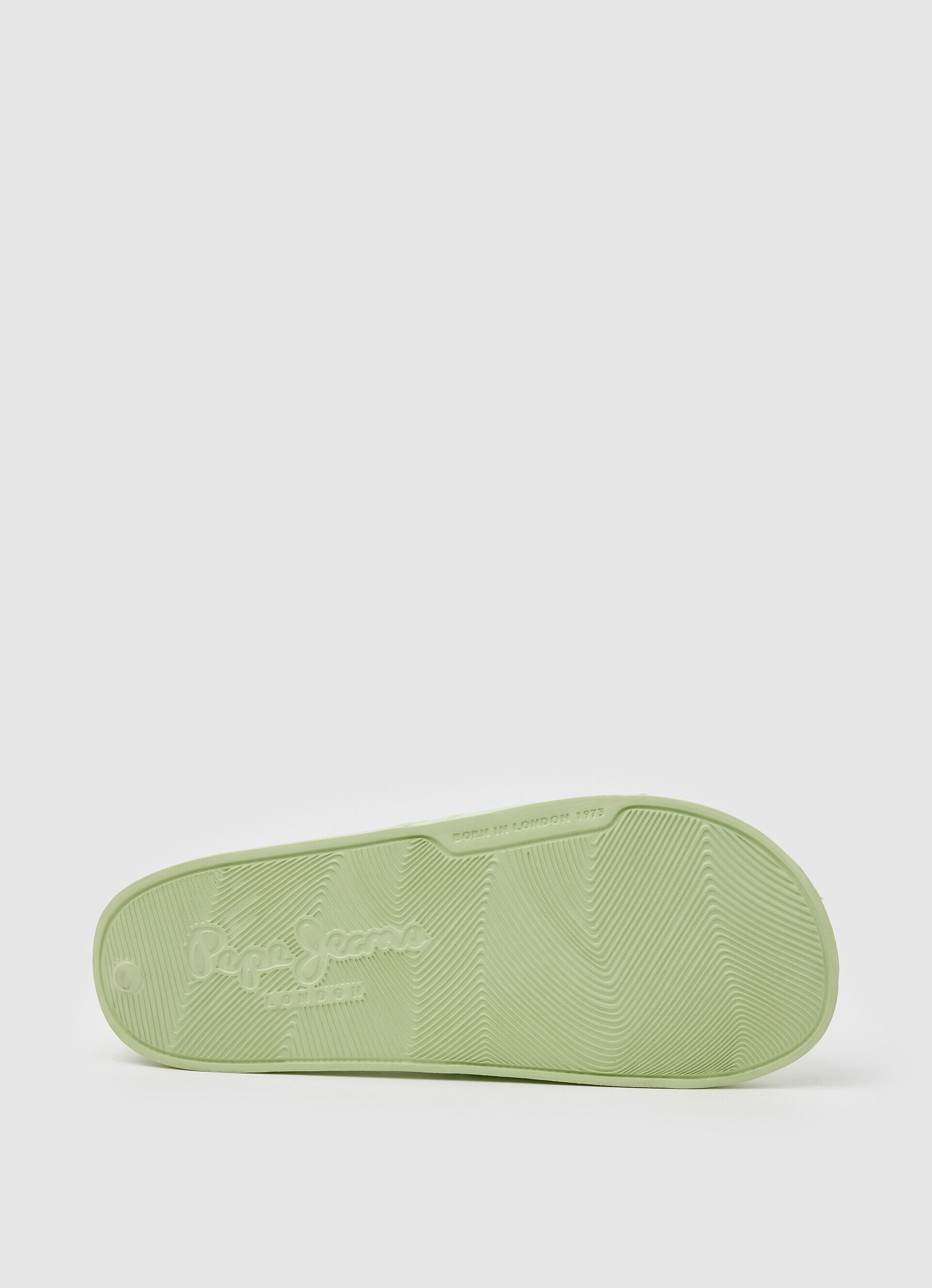 Chinelo de praia com logo SLIDER - verde vibrante