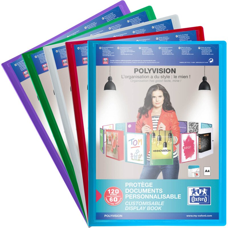 Protège-documents Polyvision Oxford 60 pochettes - 120 vues