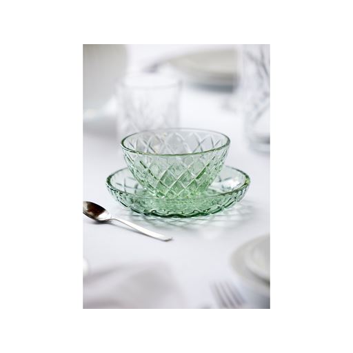 Lyngby Glas Sorrento 4-pak Skåle, Grøn, Ø12 cm
