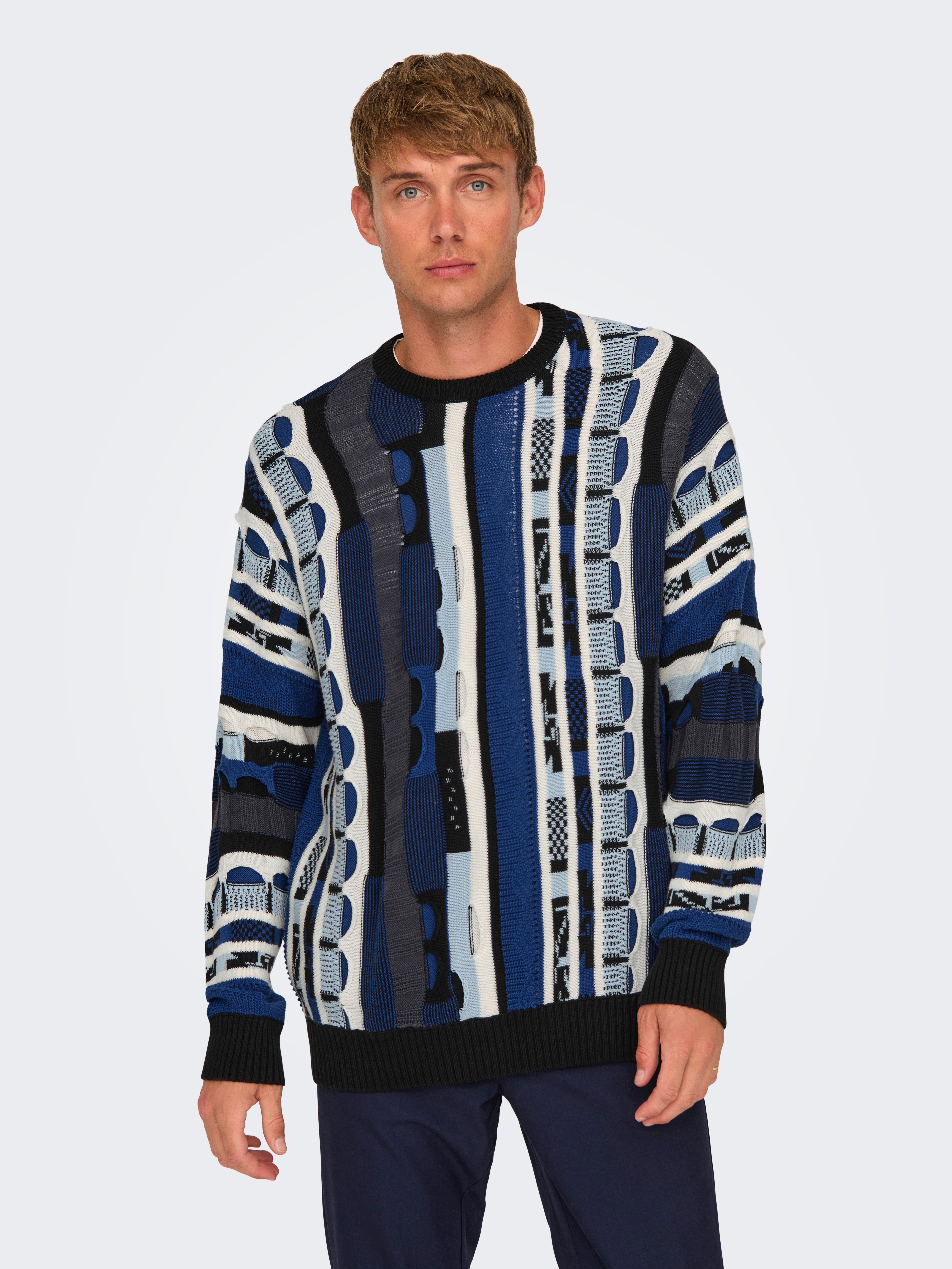 ONSTUCKER Pullover Blue Quartz
