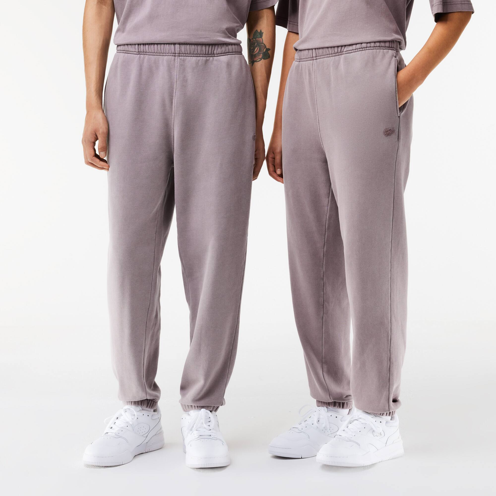 Jogginghosen aus Baumwollfleece Trainingshosen - Lila - Lacoste - Unisex