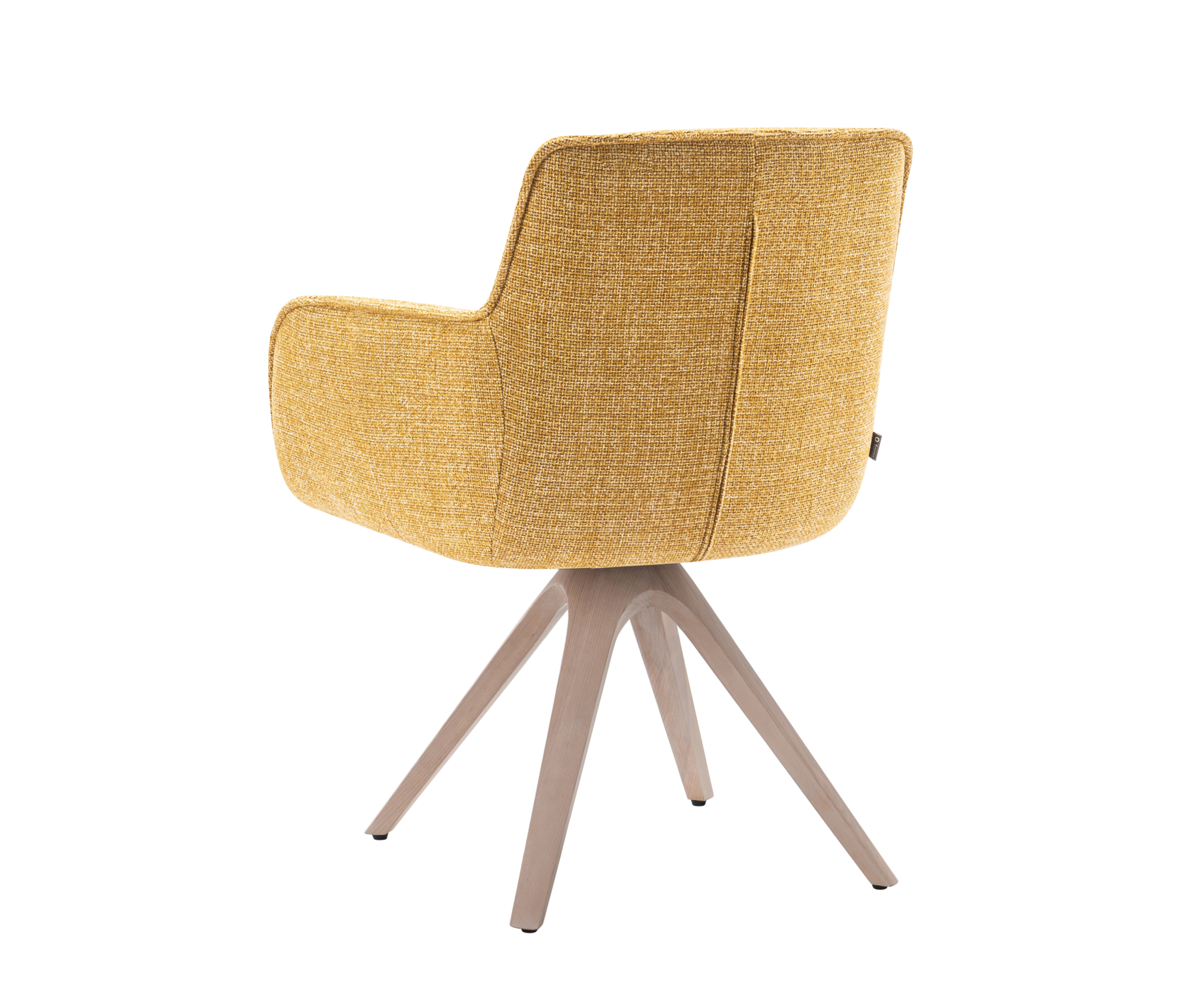 Draaistoel Tracy wooden geel