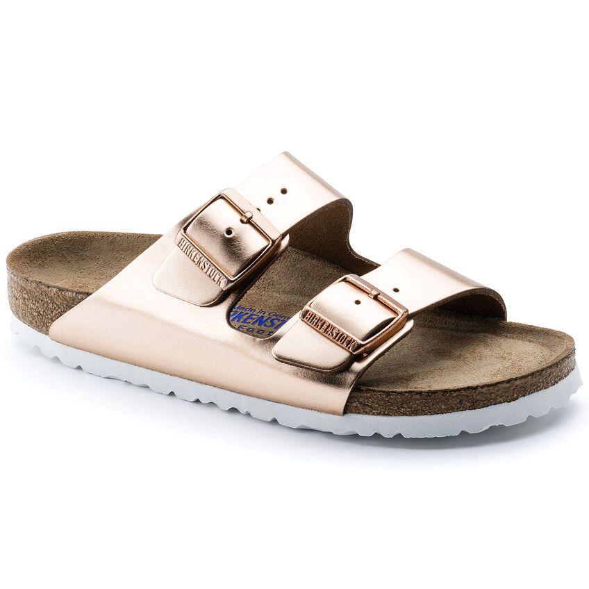 Birkenstock Arizona SFB metallic kupfer schmale Weite