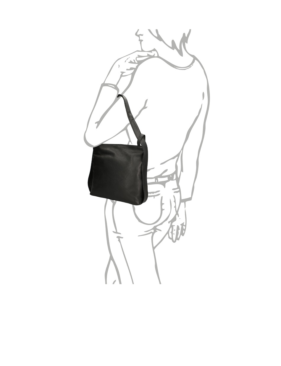 Glattleder Hobo Bag