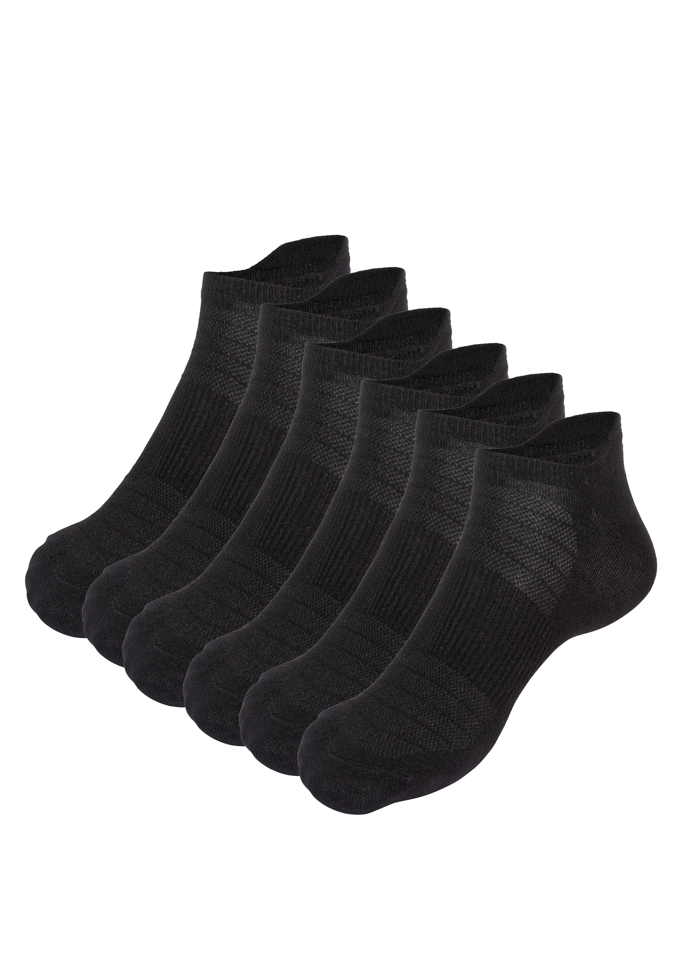 Apollo Füsslinge 6er Pack,  Sneakersocken mit Fersenlasche, Bambus, Komfort und perfekten Passform