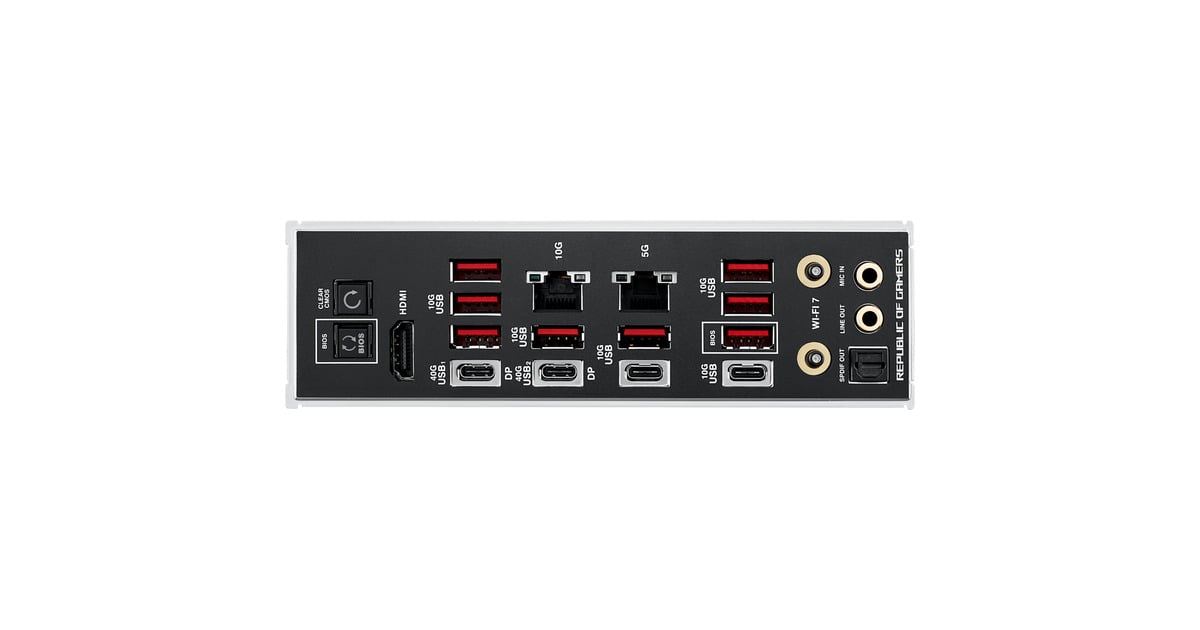 ASUSROG CROSSHAIR X870E EXTREME socket AM5 moederbord  (10Gb-LAN, 5Gb-LAN, Wi-Fi 7, BT, Sound, ATX)
