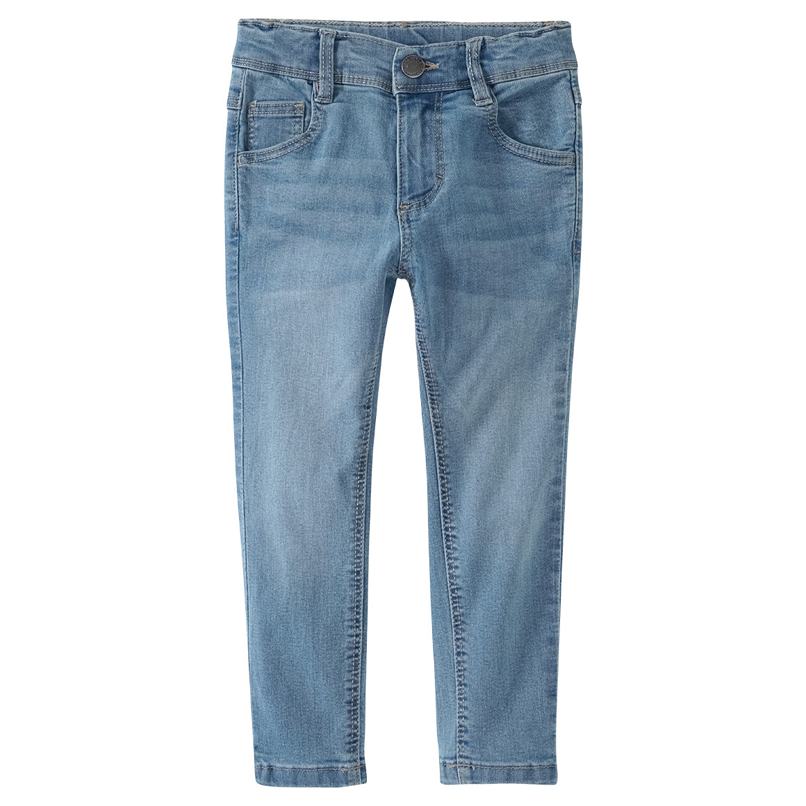 Famy 2 Jungen Skinny-Jeans im 5-Pocket-Style hellblau / dunkelblau