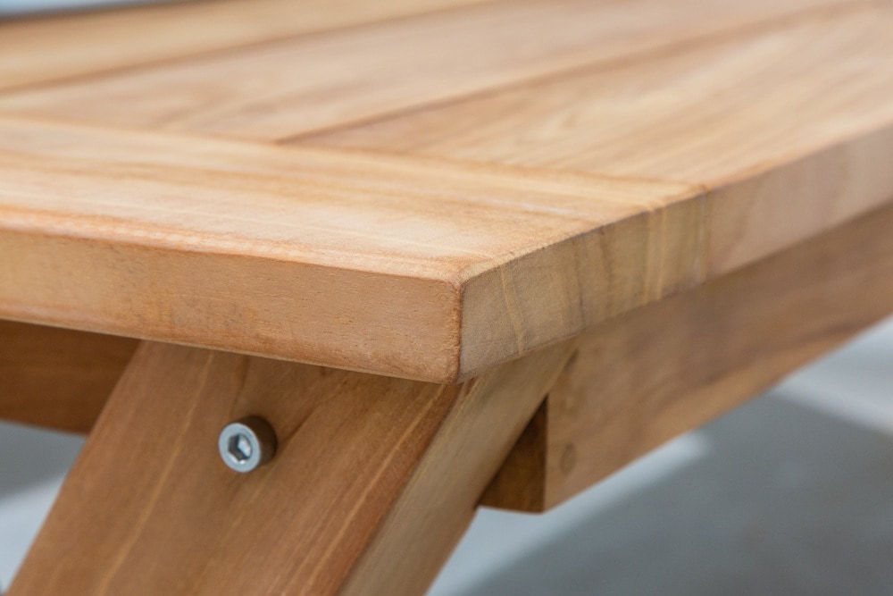 riess-ambiente Gartenbank EMPIRE TEAK - 220cm Sitzbank Teakholz wetterfest