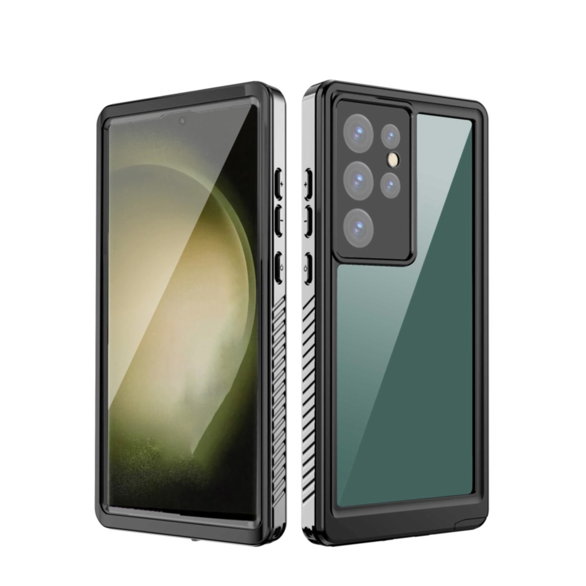 Samsung Galaxy S23 Ultra 5G Wasserfeste Outdoor Schutz Hülle (IP68) – Schwarz