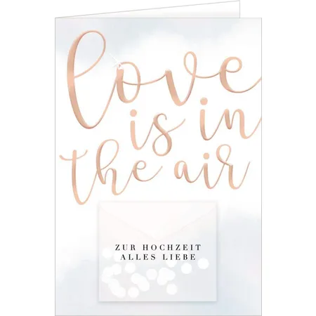 Coppenrath Verlag Grußkarte - Love is in the air (Hochzeit)