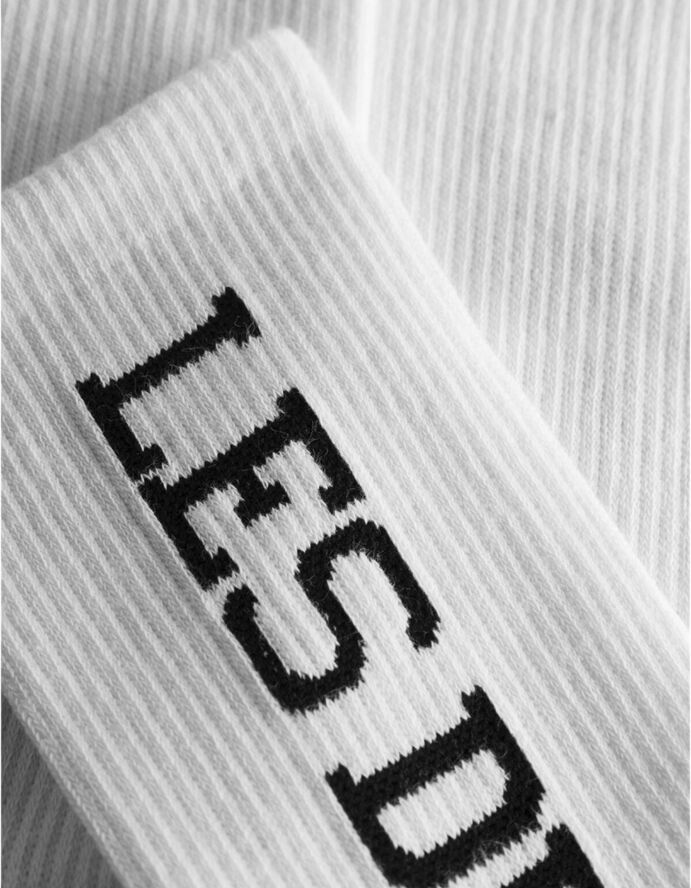 Les Deux Les Deux Vertigo 2-Pack Rib Socks White/black