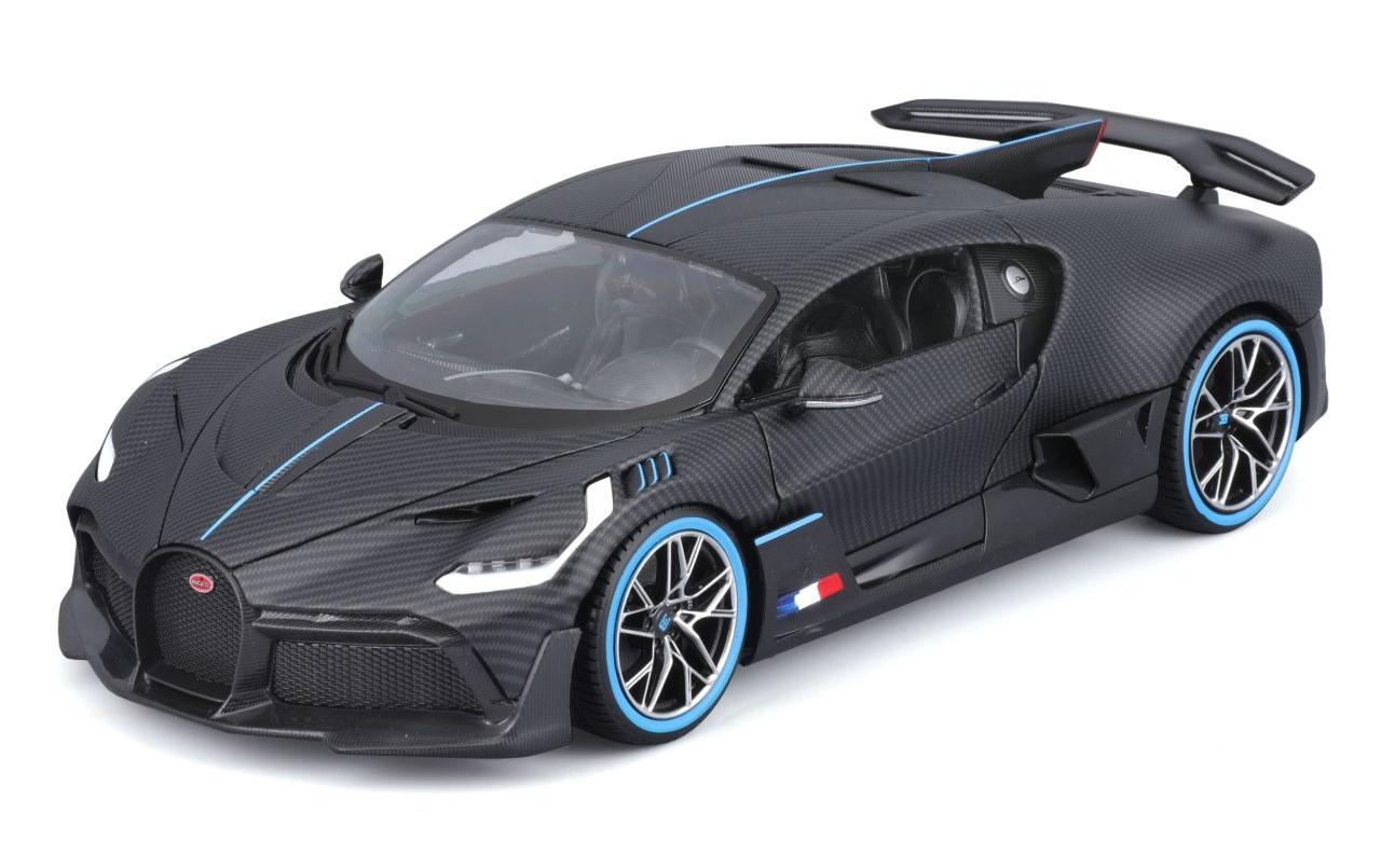 Bugatti Divo Schwarz 1:18Sammlermodell im Massstab 1:18