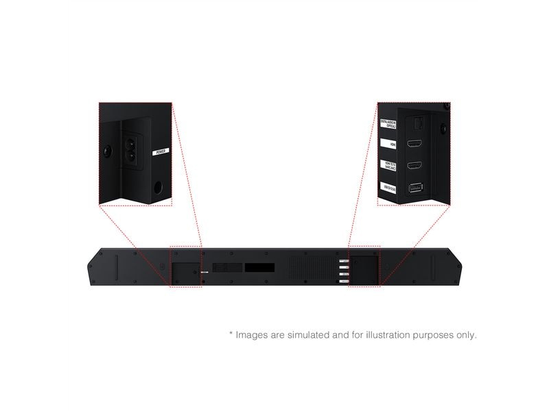 Samsung Soundbar HW-Q600F 3.1.2 Soundbar mit 380 Watt Subwoofer