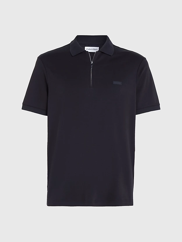 Camisa polo com gola de zíper