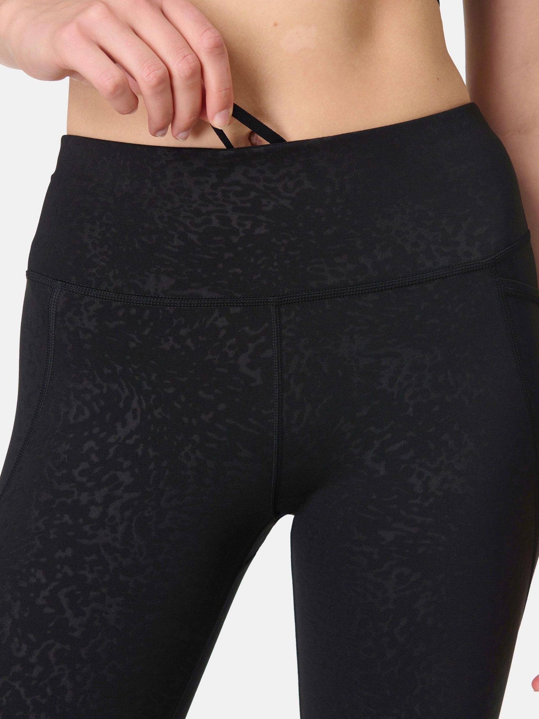 Zwart - Sweaty Betty Power Embossed Workout Leggings
