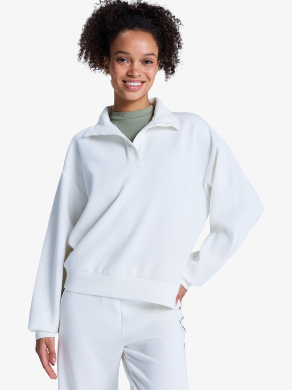 Rise & Vibe Sweet Polaire de sport Blanc Femme