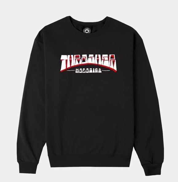 Thrasher Firme Logo Crew Black