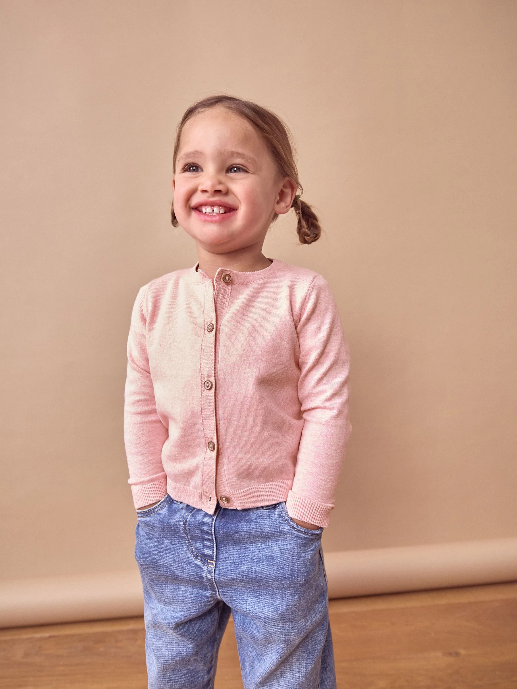 Roze gemêleerd - Vest (3 mnd-10 jr)