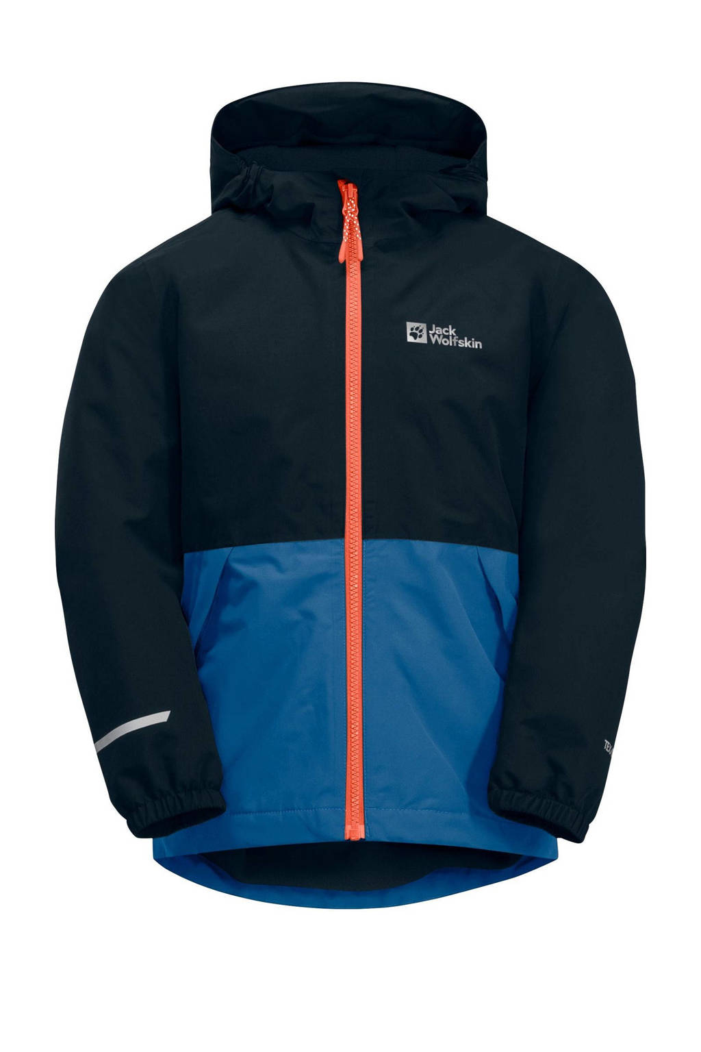 Jack Wolfskin jas Snowy Days donkerblauw/kobalt