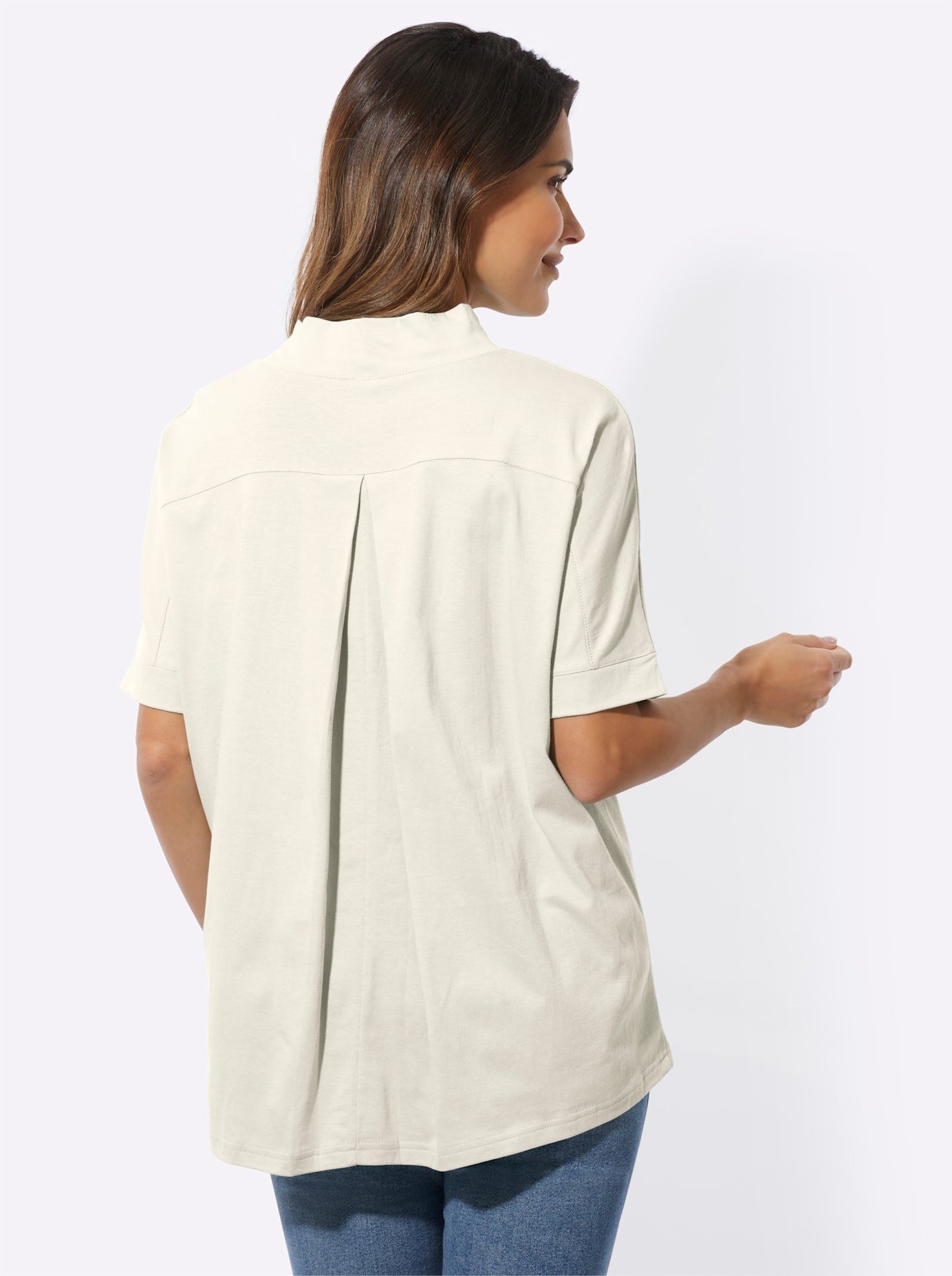 Classic Basics Stehkragenshirt »Kurzarm-Shirt«, 1 Stk.