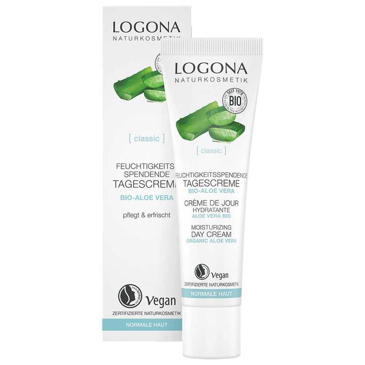 Logona Classic feuchtigkeitsspendende Tagescreme Bio-Aloe Vera, 30 ml