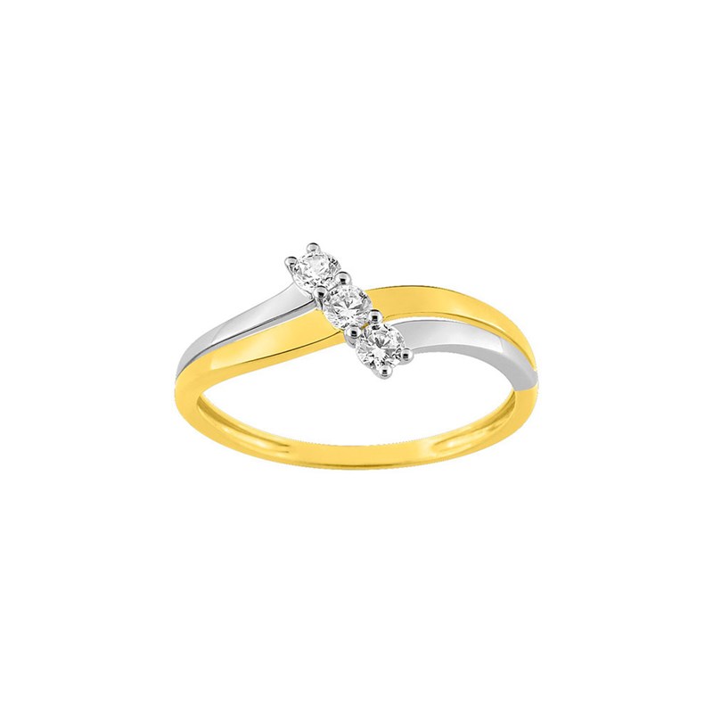 Bague Femme - Oxyde de zirconium - Or 9 Carats