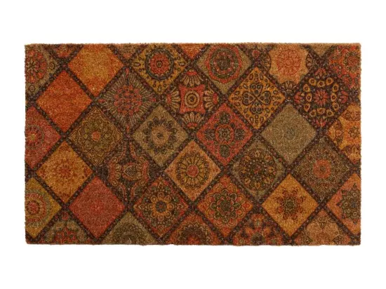 Tapis en PVC imprimé rouge 45x75