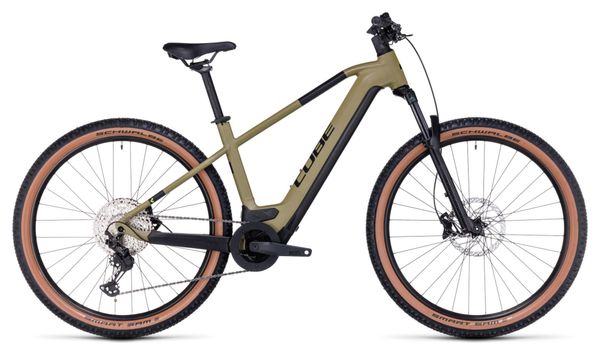 VTT Électrique Semi-Rigide Cube Reaction Hybrid Race 625 Shimano Deore/XT 12V 625 Wh 29'' Vert Olive