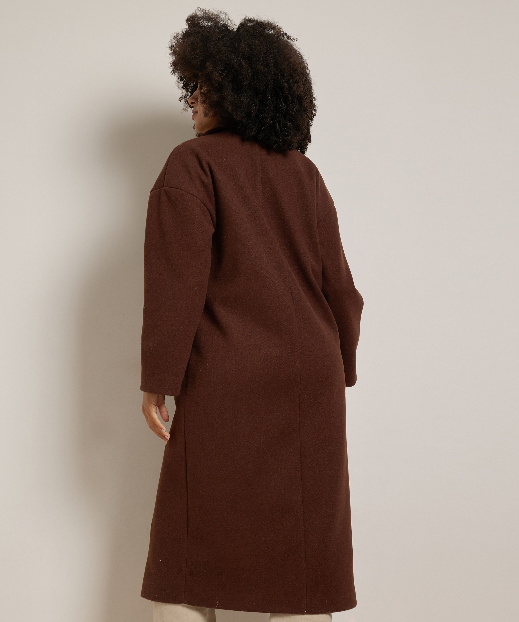 lange manteljas wollook