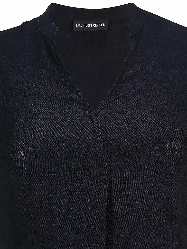 DORIS STREICH Leinenkleid dunkelblau