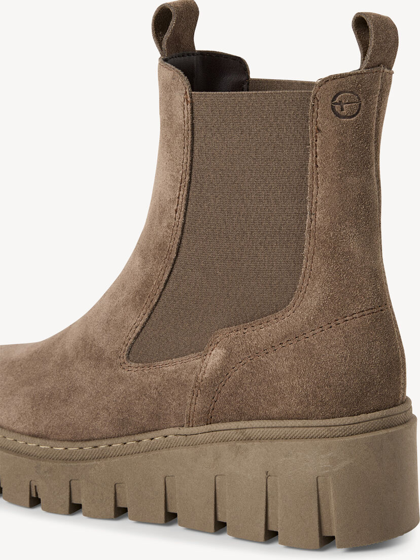 Leren Chelseaboot - beige
