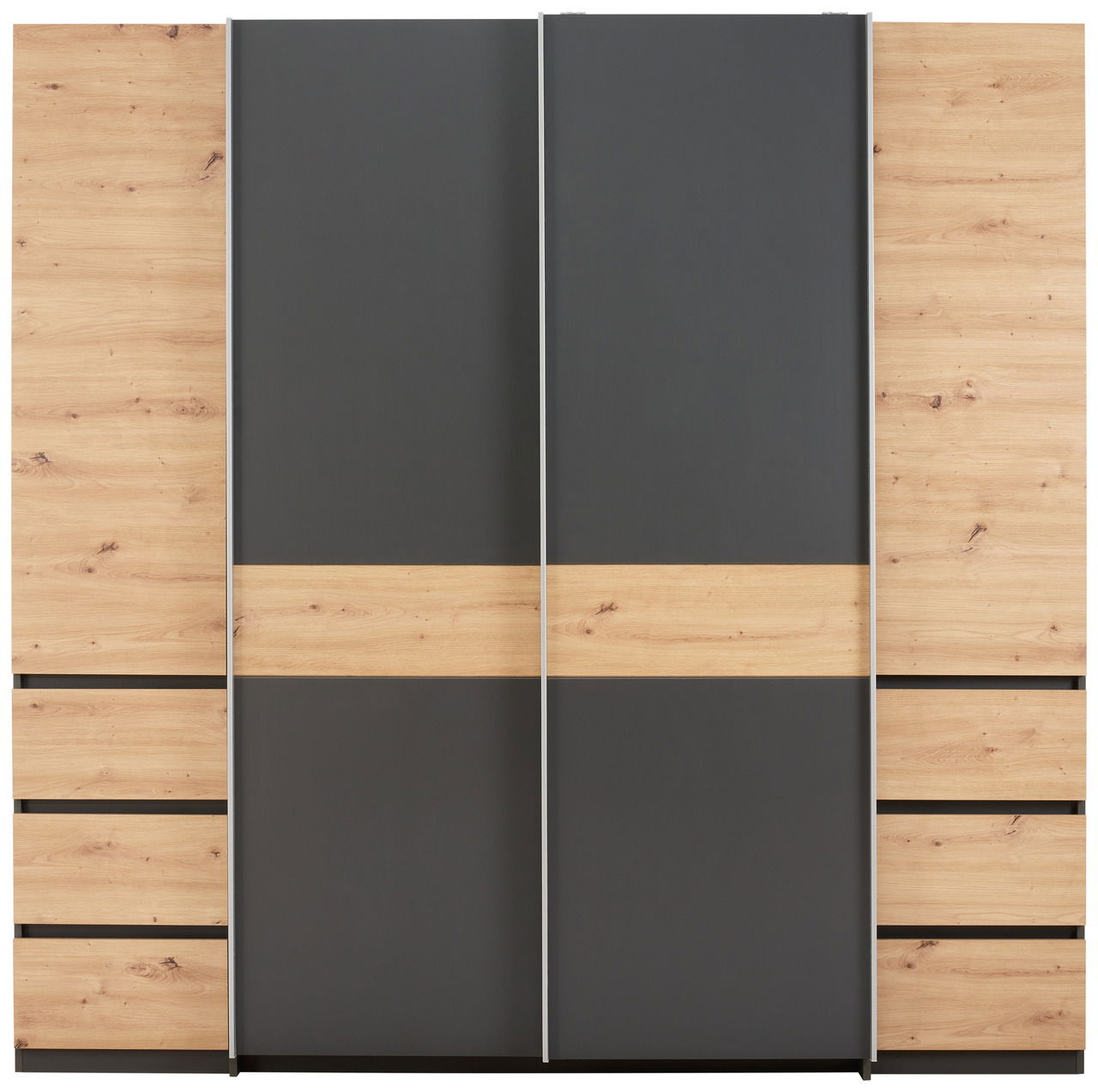 Z2 Dreh-/Schwebetürenschrank 4trg FABIO