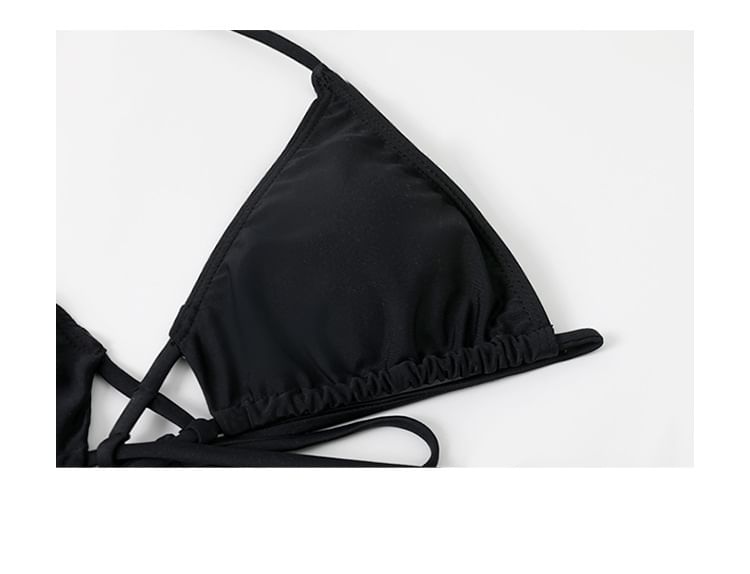 Hipper - Halter Bikini Set met Vetersluiting