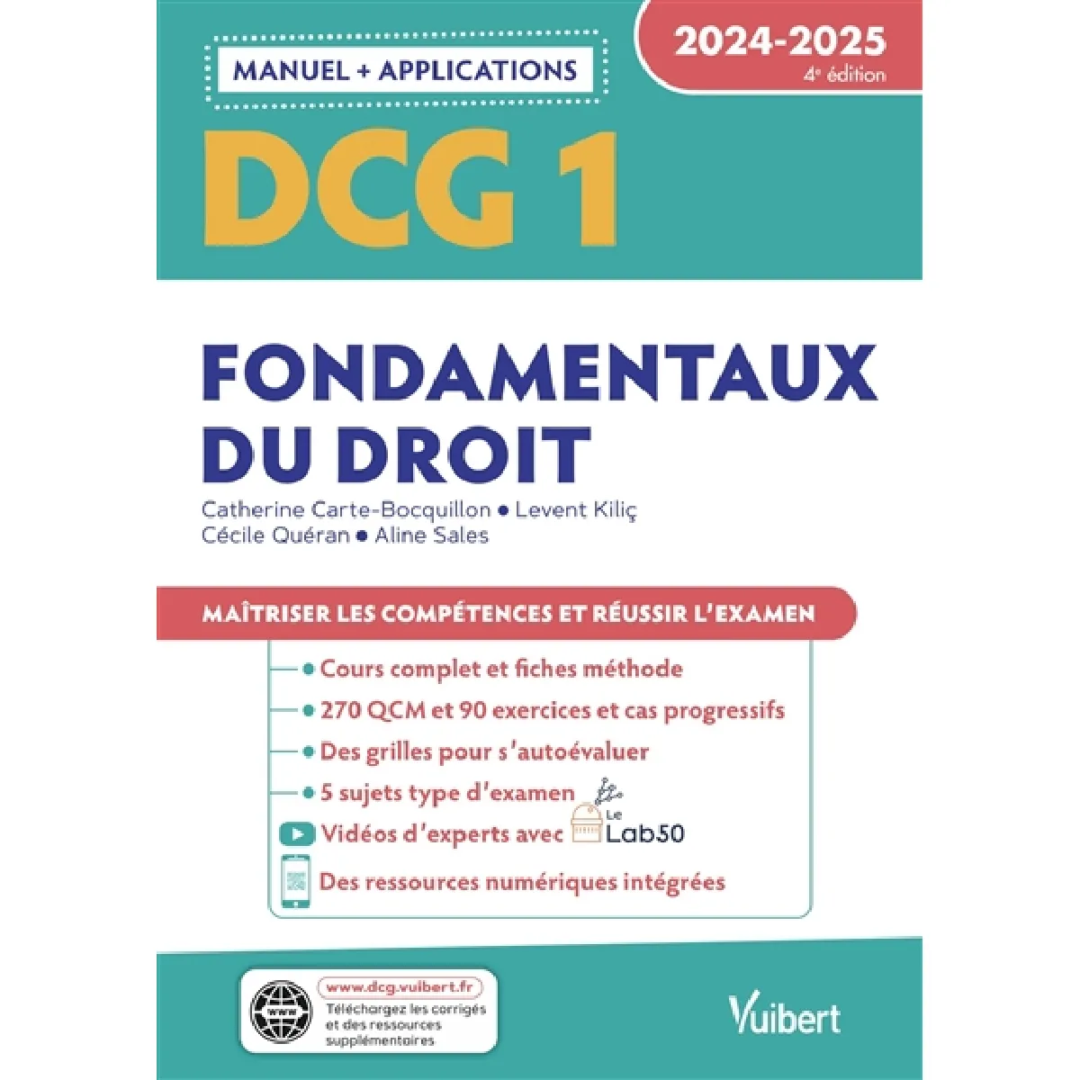 DCG 1, fondamentaux du droit : manuel + applications : 2024-2025 · Occasion