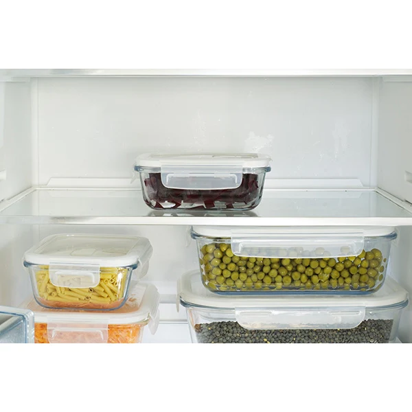 Boîte rectangulaire en verre 400 ml Pebbly